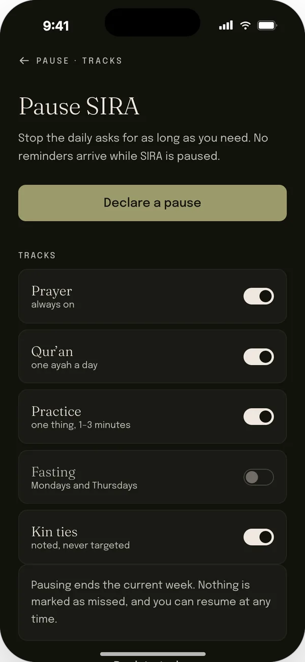 SIRA: Pause